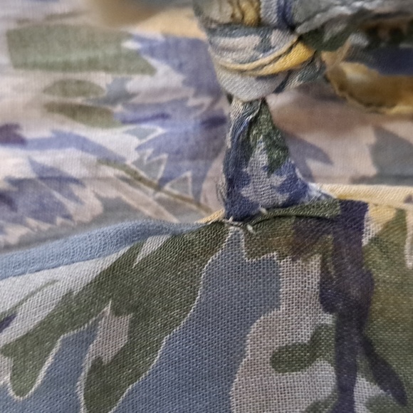 Vintage Floral Cotton Dress Medium Country Boho India - Picture 5 of 6